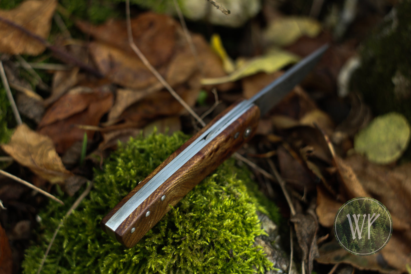 [RESERVED FOR JON] Hand-forged Viking Style Friction Folder with Laminated Iron & Steel Blade & Wenge Wood Scales / UK Legal Carry