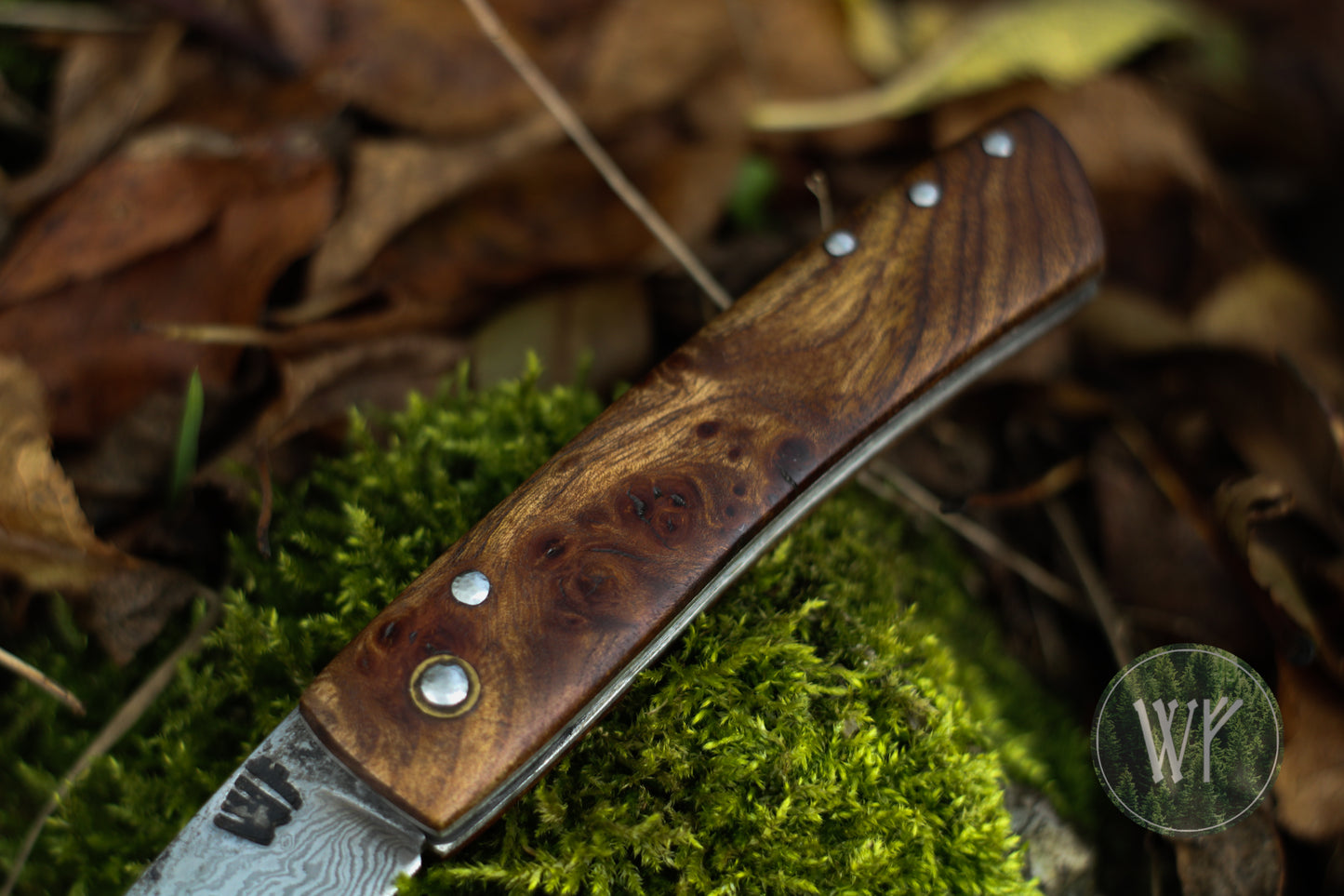 [RESERVED FOR JON] Hand-forged Viking Style Friction Folder with Laminated Iron & Steel Blade & Wenge Wood Scales / UK Legal Carry