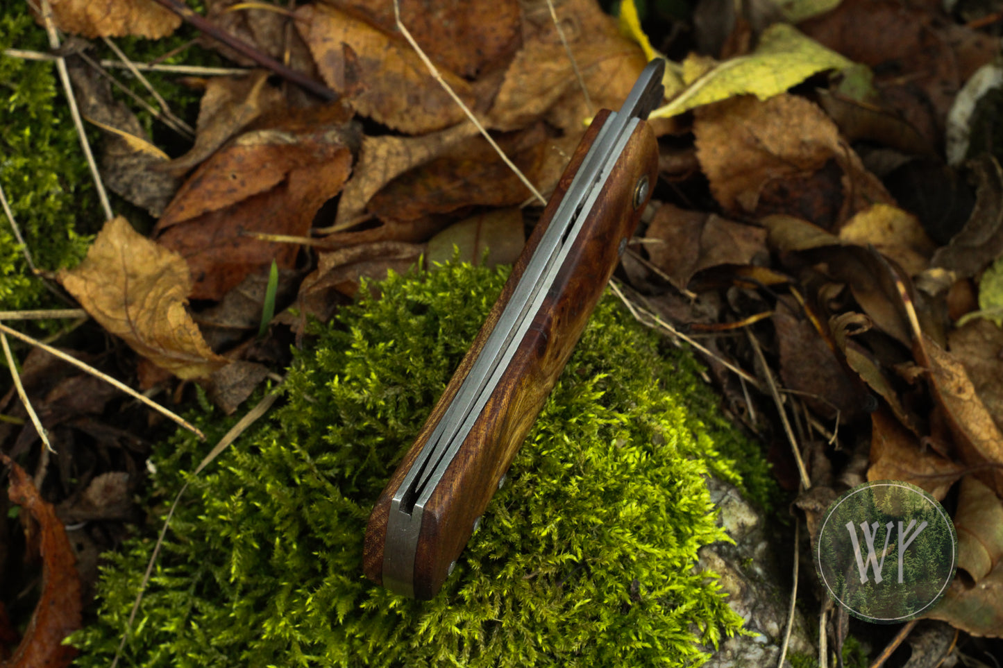 [RESERVED FOR JON] Hand-forged Viking Style Friction Folder with Laminated Iron & Steel Blade & Wenge Wood Scales / UK Legal Carry