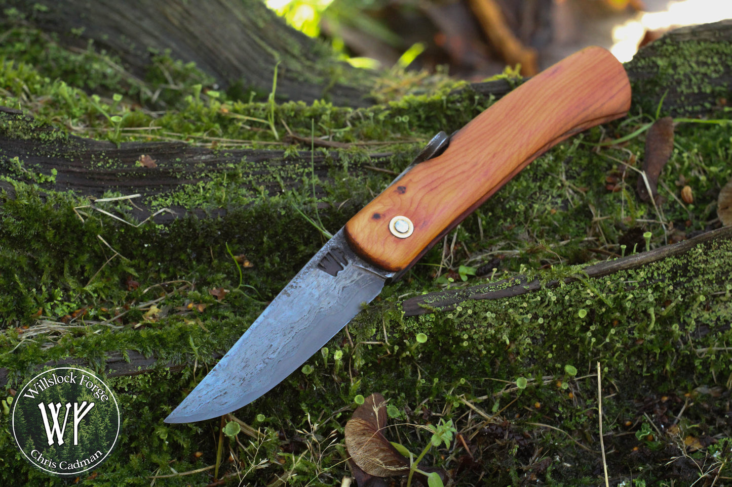 [Reserved for Jon] Hand-forged Viking Friction Folder with Laminated Blade & English Yew Handle / UK Legal Carry