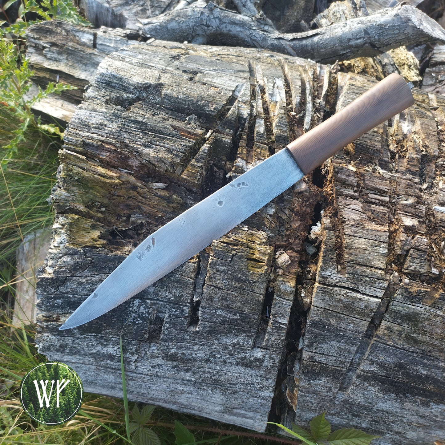 [RESERVED FOR DEVYN] Anglo-Saxon Broken Back Seax Reproduction with Bog Yew Handle