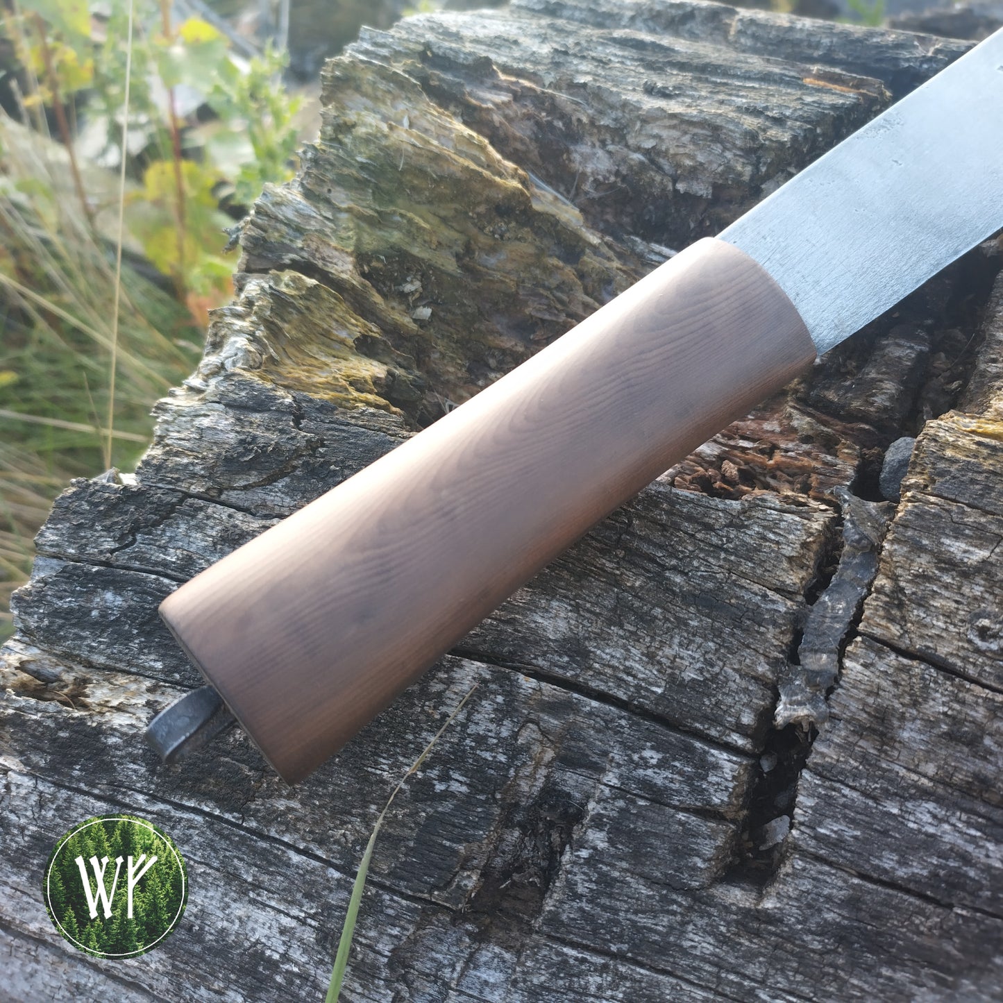 [RESERVED FOR DEVYN] Anglo-Saxon Broken Back Seax Reproduction with Bog Yew Handle