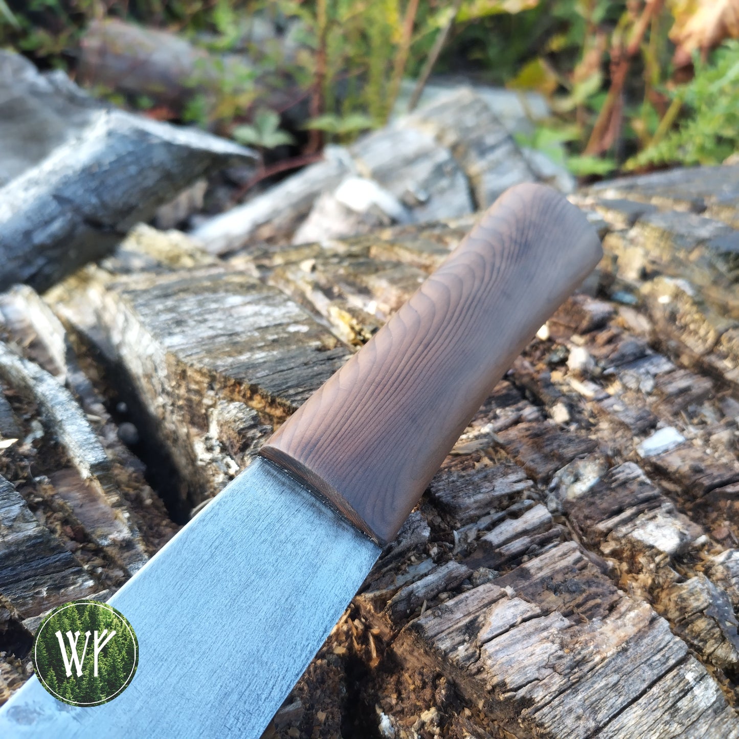 [RESERVED FOR DEVYN] Anglo-Saxon Broken Back Seax Reproduction with Bog Yew Handle