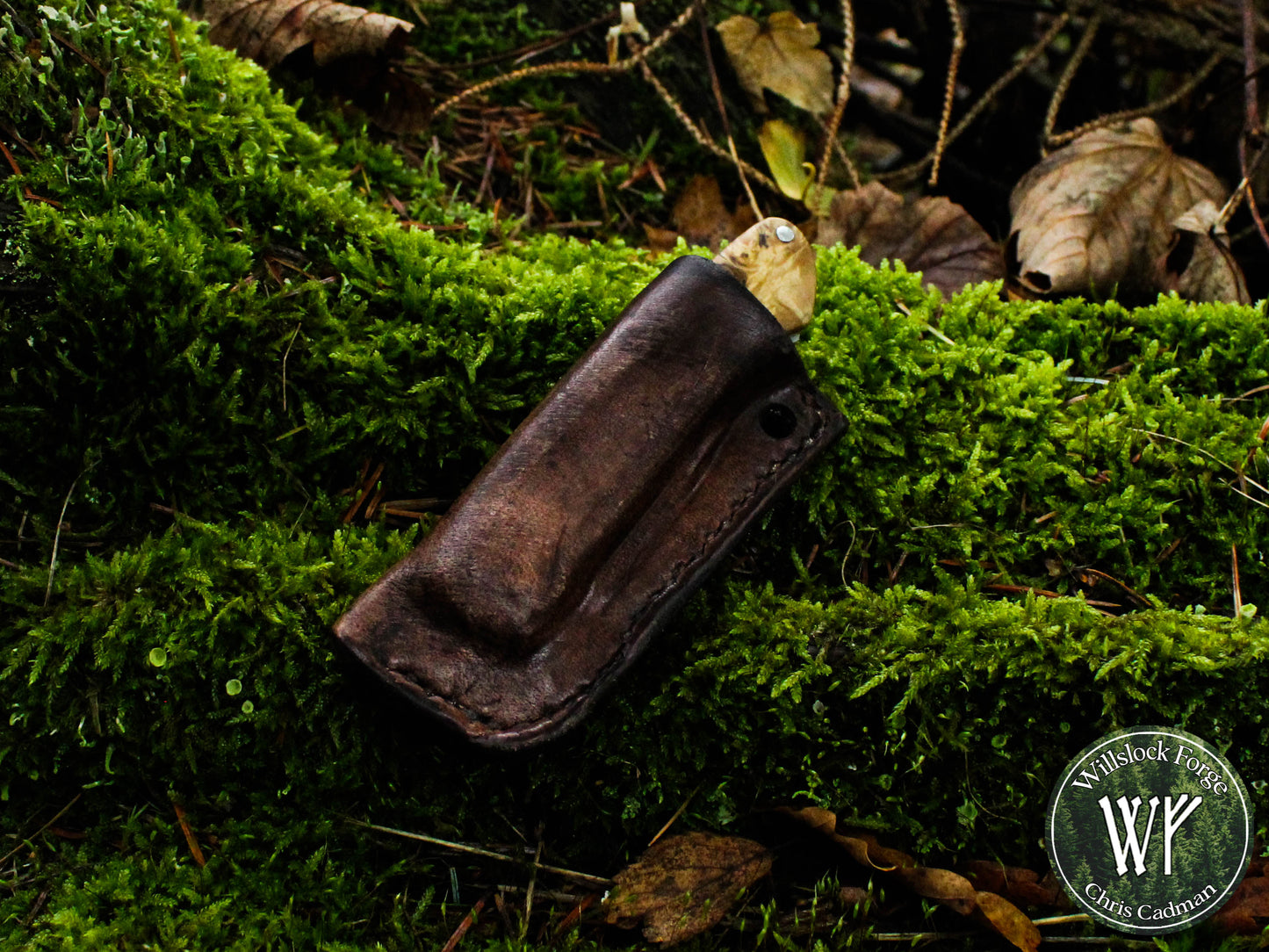 Hand-forged Slipjoint / Heavy Duty Folding Knife / Sheffcut Carbon Steel blade with Box Elder Burl (Stabilized) Scales / UK Legal Pocketknife