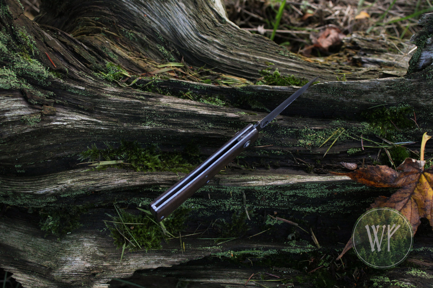 Hand Forged Slipjoint Folding Knife with African Blackwood handle