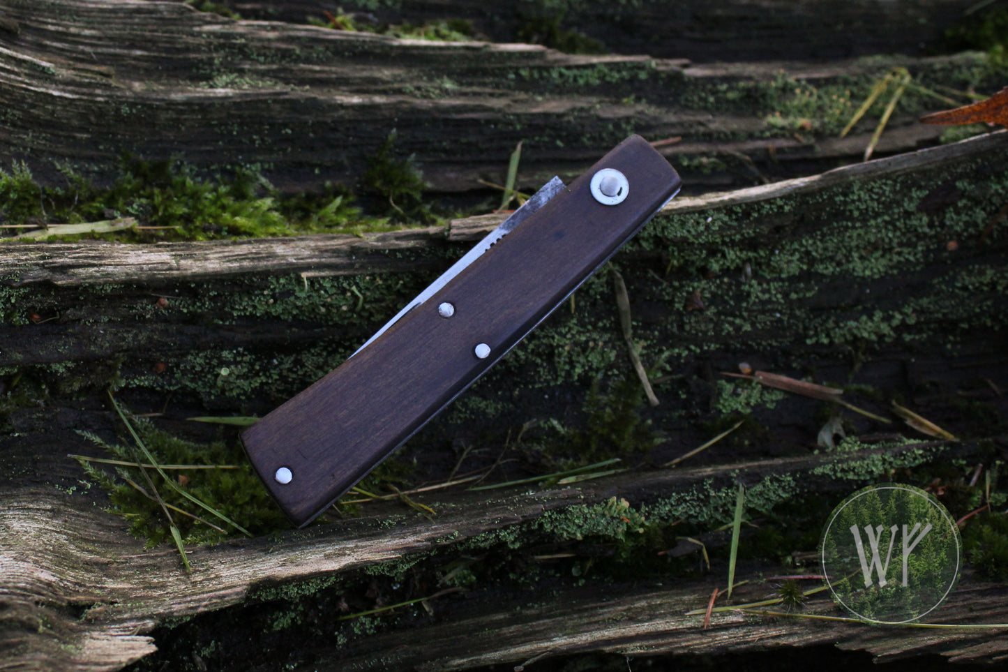 Hand Forged Slipjoint Folding Knife with African Blackwood handle