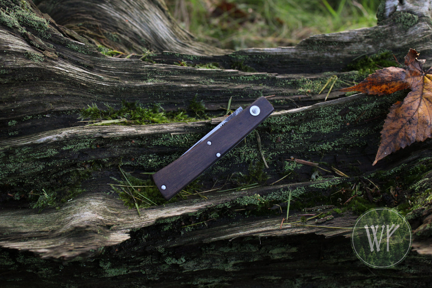 Hand Forged Slipjoint Folding Knife with African Blackwood handle