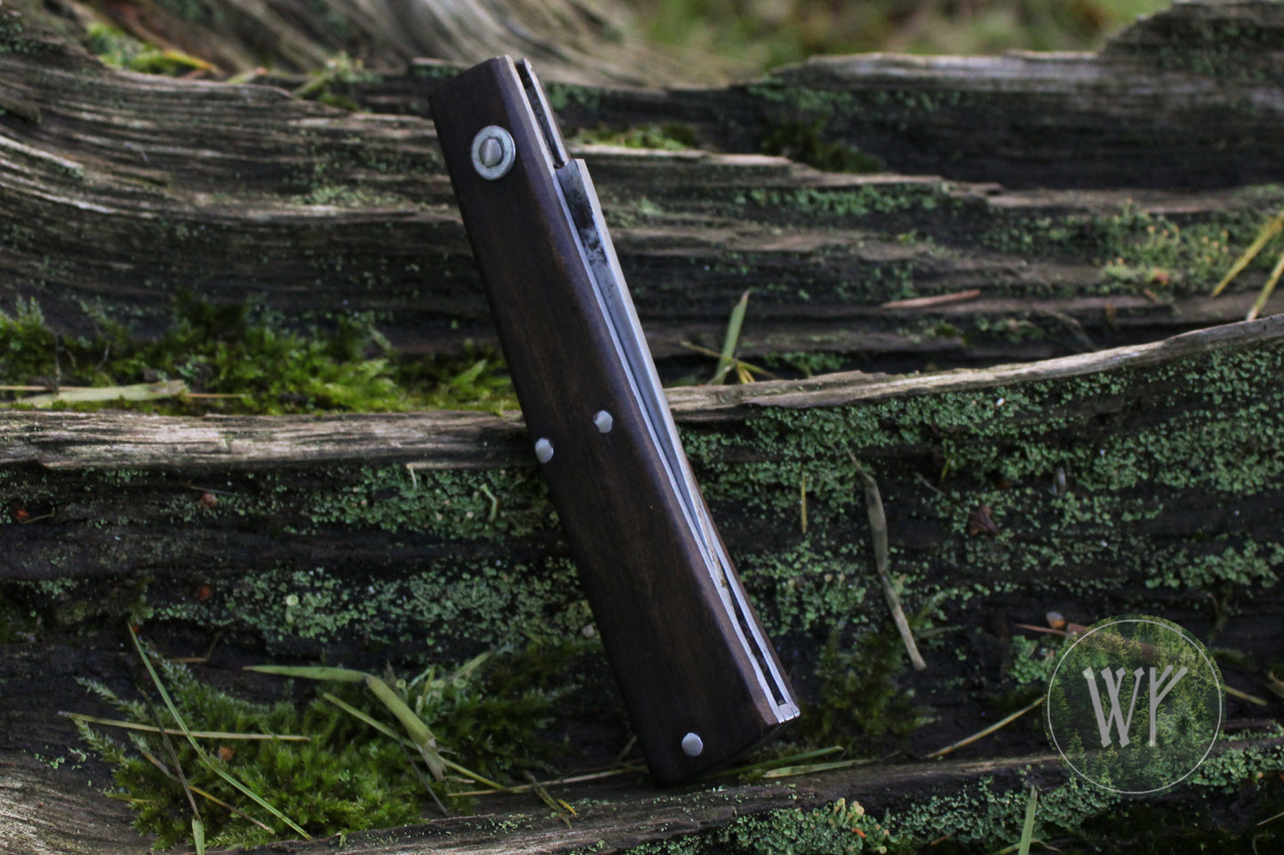 Hand Forged Slipjoint Folding Knife with African Blackwood handle