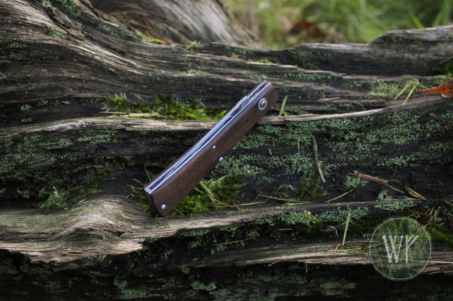 Hand Forged Slipjoint Folding Knife with African Blackwood handle