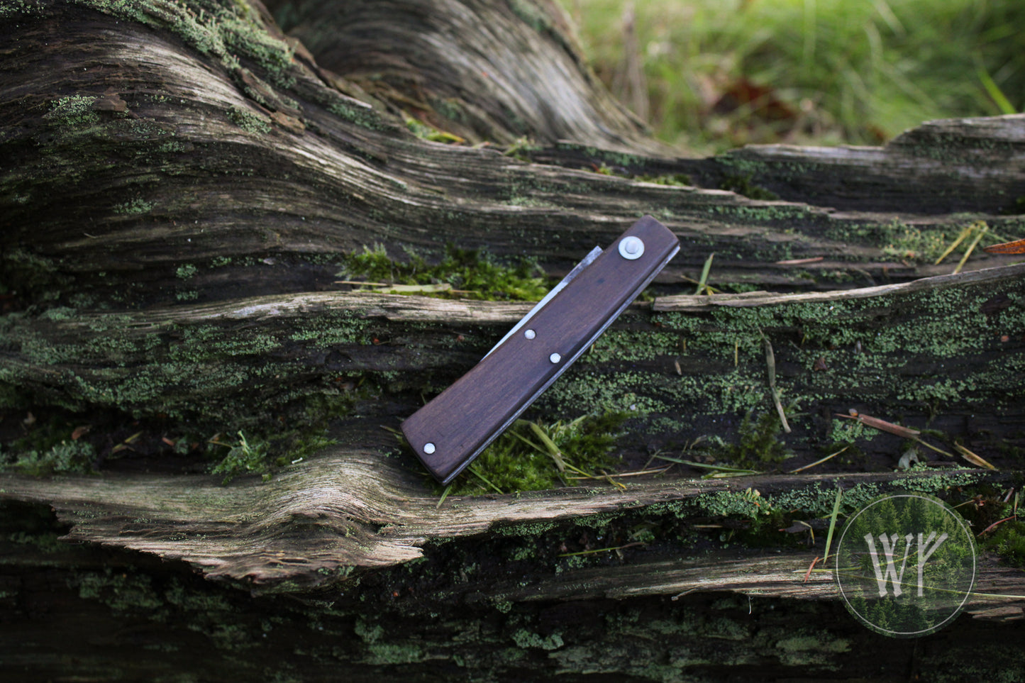 Hand Forged Slipjoint Folding Knife with African Blackwood handle