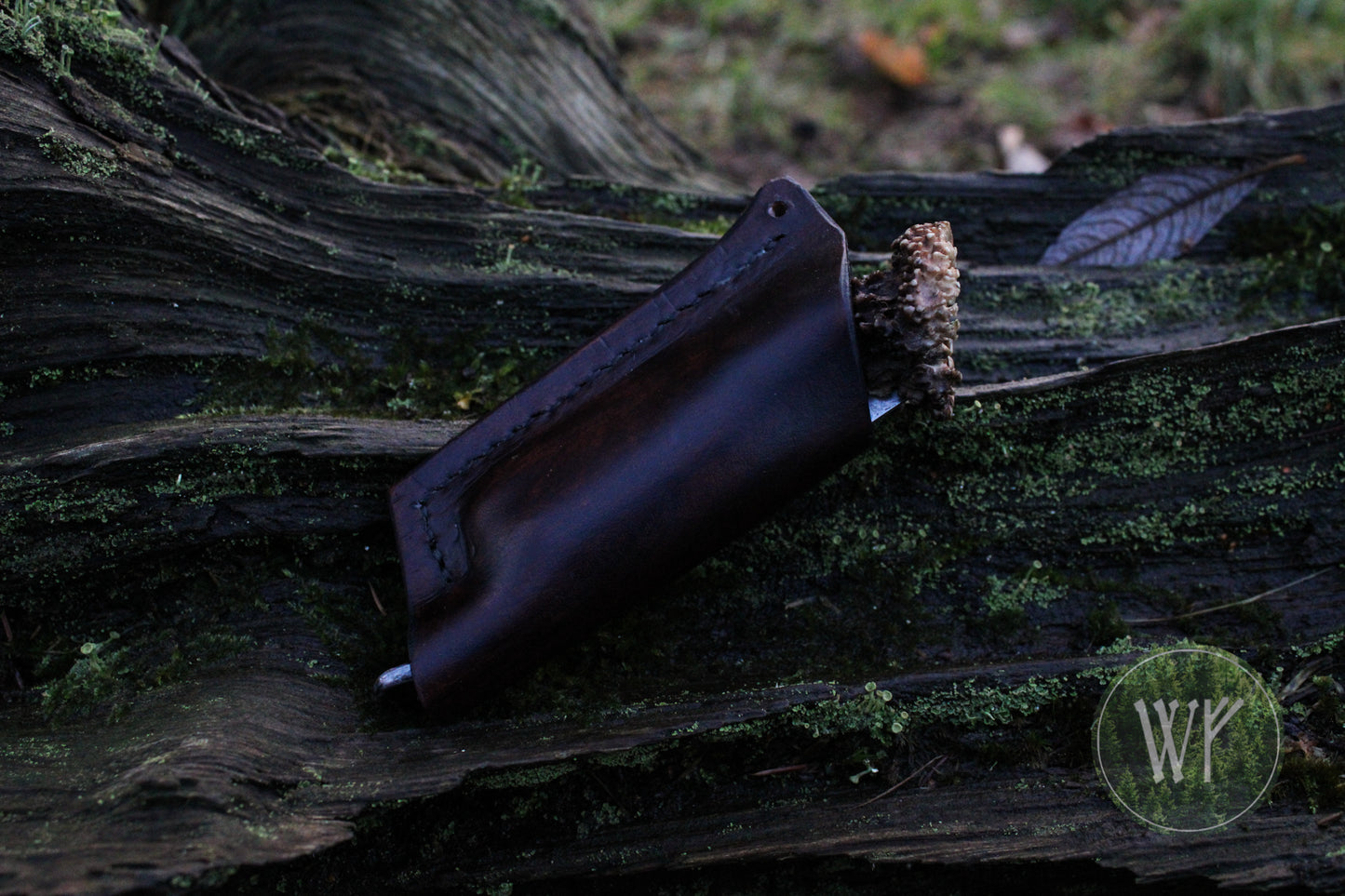 [RESERVED FOR ERNEST] Hand-forged Viking friction folder / Scottish Roe Deer Antler Handle / Wrought Iron & Steel San Mai Blade / UK Legal Pocket Knife